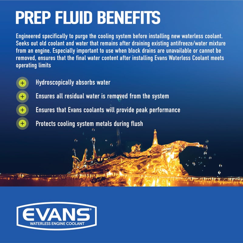 Evans Cooling Systems EC42001 Waterless Prep Fluid With Funnel, 128 fl. oz. - Image 4